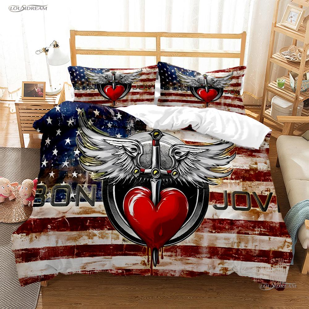 Casal Rock Band All Season Duvet Cover Comforter Bedding Sets Soft Quilt Cover and Pillowcases Boys Single/Double/Queen/King