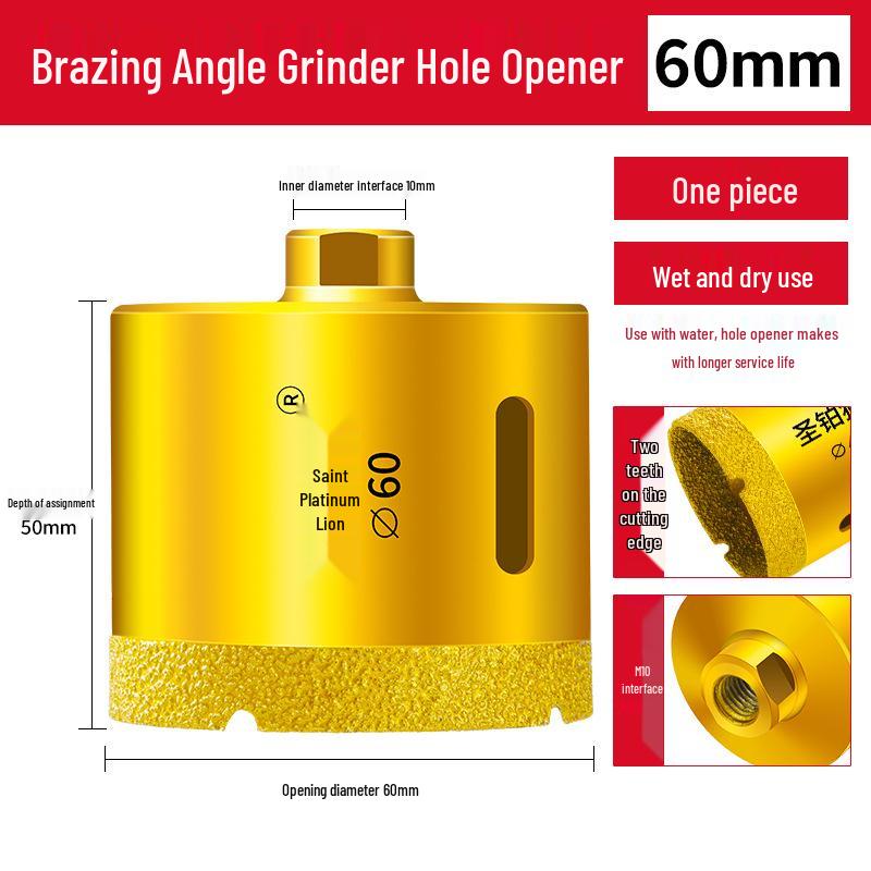 Universal Angle Grinder Drill Bit for Ceramic, Vitrified Tiles, Marble, and Glass