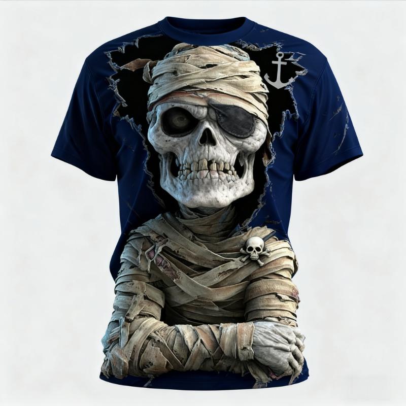 

Summer T-shirt Halloween Elements Zombie Horror Party Adult Oversized Women s Mens Children s XXS