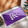 Melbourne Storm Tappeto in Velluto di Cristallo Morbido Anti?Tappetino Antiscivolo Comodo per Casa Soggiorno Camera da Letto Tappeto Decorativo