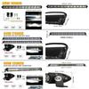 12/13/21 Inch Ultra Slim Single Row LED Light Bar Spot Beam Anti-Glare Work Light for Off Road Truck ATV UTV SUV Jeep Fog Lights