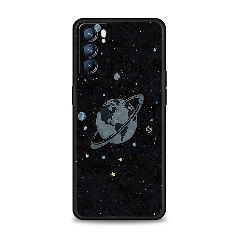 Case For Oppo Reno13 Reno12 Reno11 F Reno10 Pro A54 A53 A95 A76 A57 A98 A80 A79 5G A78 4G Cover Starlit Sky Planet Space Art
