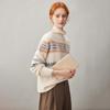 Komonboka Women's Fair Isle Cashmere Knit Sweater