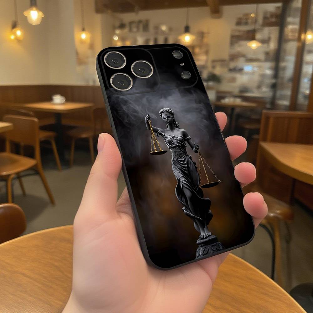 

Чехол для телефона Закон Адвокат Судья для iPhone 17,16,15,14,13,12,11,Pro,XS,Max,XR,Plus,E,SE4,Mini Черный Мягкий Чехол iPhone14ProMax