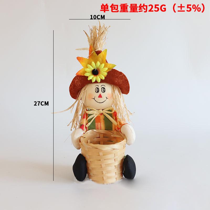 Simulation Pumpkin Model Halloween Decoration Prop DIY Accessories Desktop Ornament