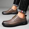 Herbst neue Businesskleid lässige Lederschuhe Herren britische Mokassins weiche Sohle Trendmode atmungsaktive Vaterschuhe