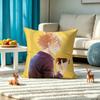 Psycho Pass Square Double-Sided printed Pillow Case Bedroom Bedside Pillow Sofa Cushion Cover