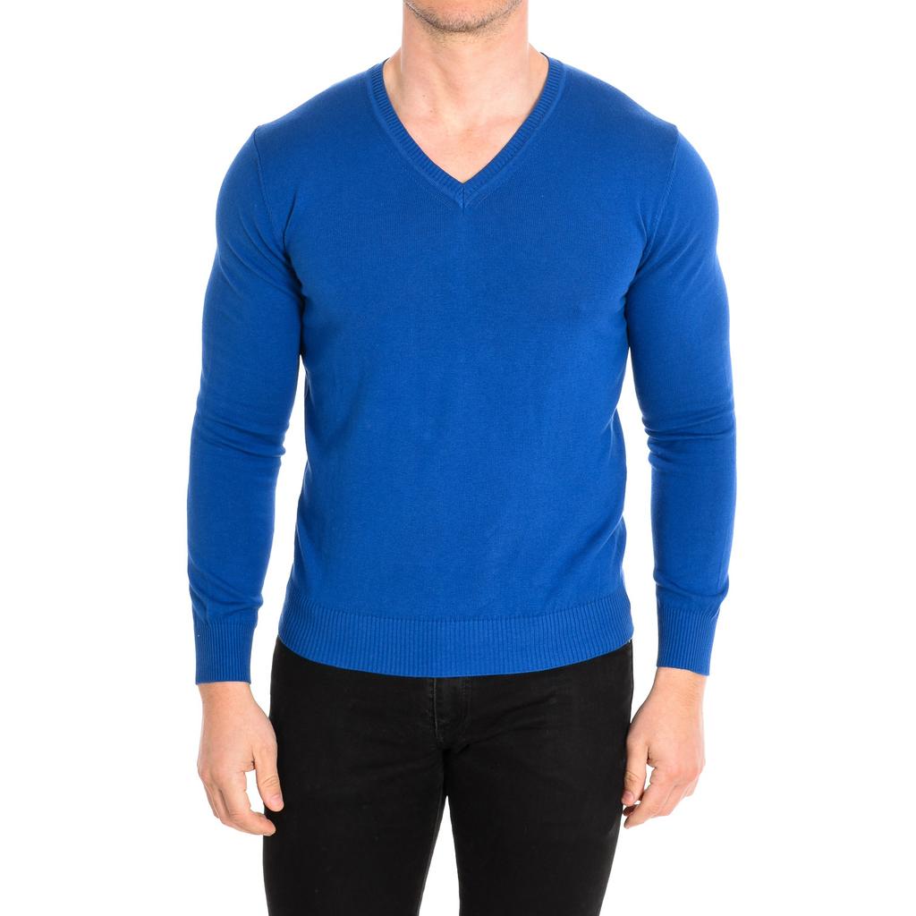 Yageshark Felpa Uomo Manica Lunga Girocollo – Classica In Cotone, Morbida E Resistente, Nero - 2