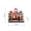 2026 Christmas Glowing Octave Box Rotating Resin Children Music Box Christmas Lights Luminous House Xmas Ornament Decoration