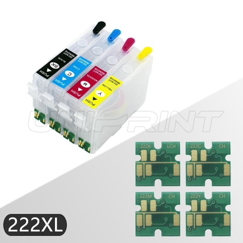 222 222XL one time Ink Cartridge chip for Epson XP-5200 WF-2960 XP5200 WF2960 Printers single use chip
