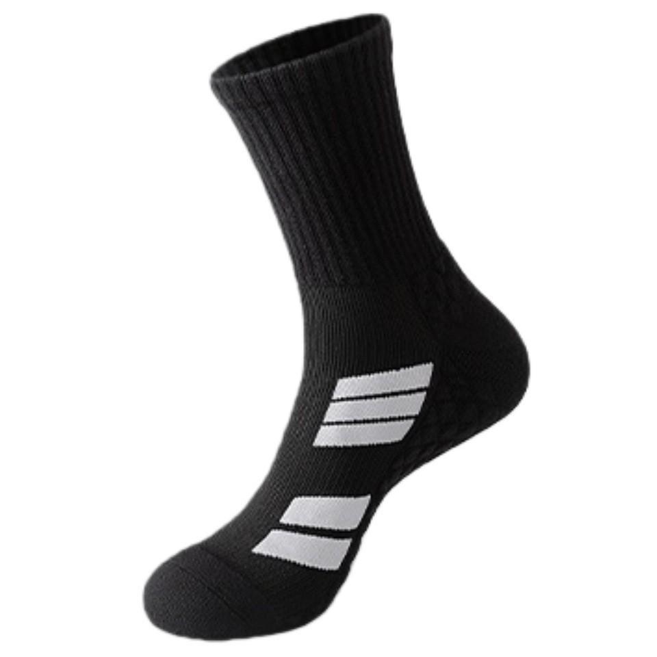 Men's Marathon Anti-Odor Long Running Socks with Thick Towel Sole for Football & Basketball
