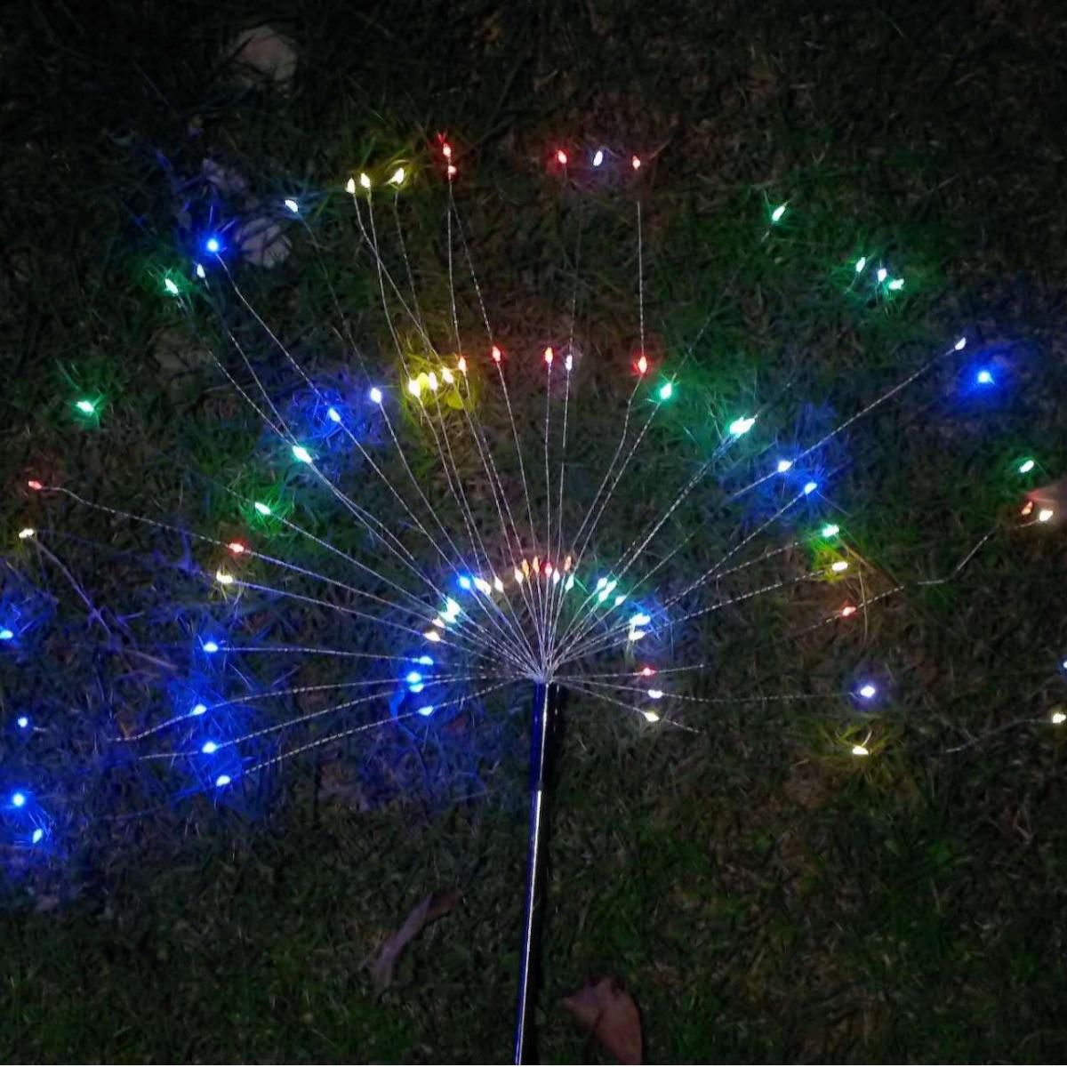 Solar Fireworks Lights for Garden Lawn Decoration, Christmas Outdoor String Lights.