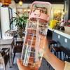 2 Liters Straw Plastic Water Bottle Large Portable Travel Bottle Sports Fitness Cup High Value Big Fat Cup Adult Universal