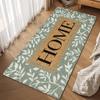 H-Home Cute Welcome Cozy Door Mat Bath Microfiber Decorative Versatile Flannel Floor Mat Quick Dry Absorbent Non-slip Sole