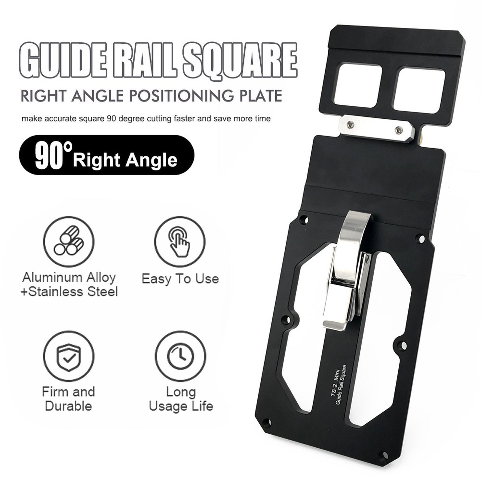 

Направляющая квадратная угловая позиционирующая пластина Материал алюминиевый сплав Угловая позиционирующая пластина Подходит для направляющих TS55/TS75 One Size