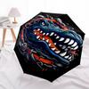 1pc Alligator Waves Automatic Open/Close Umbrella Compact Folding Umbrella, All-Season Portable Umbrella for Women/Men F1124008