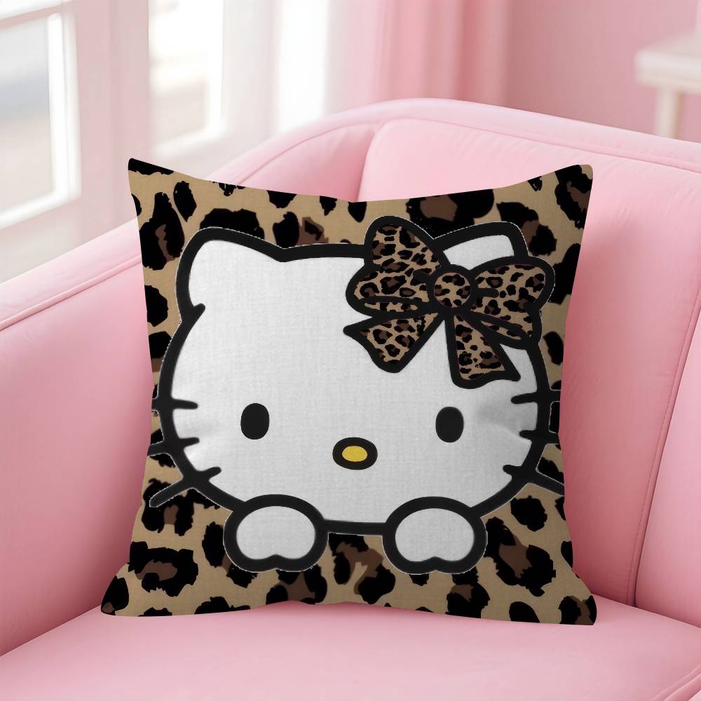 Personalized picture text home decorative pillows Household Gifts 45x45cm Sparkling Hello Kkt Leopard Print