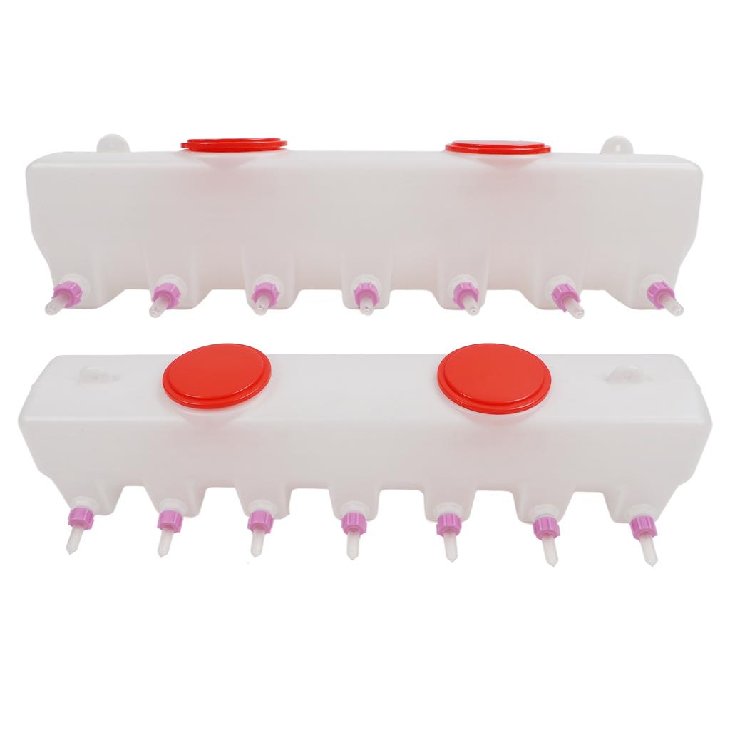 Livestock Milk Feeder 14 Nipples Double Sided 9L Silicone Lamb Drink Nipples with Check Valve for