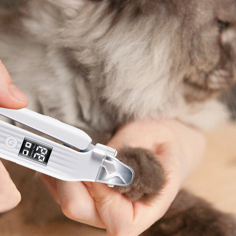 

Electric Pet Nail Trimmer Rechargeable Electric Nail Trimmer For Cats Quiet Pet Nail Grinder & Nail Trimmer With LED Light For United States