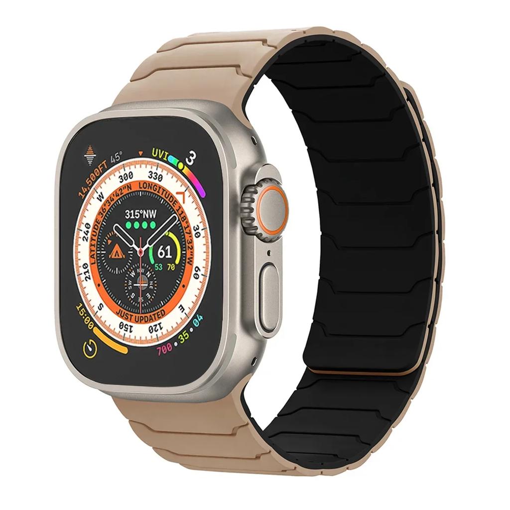 Silicone Magnetic Strap for Apple Watch Band Ultra 3 49mm Series 11 46mm 9/8/7 45 41mm Sport Bracelet IWatch 6 5 4 SE3 44mm 40mm