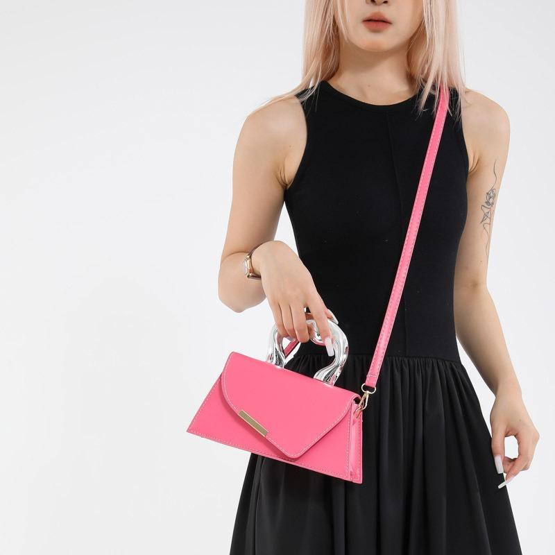 New fashion light luxury solid color high-end temperament versatile niche portable shoulder messenger bag