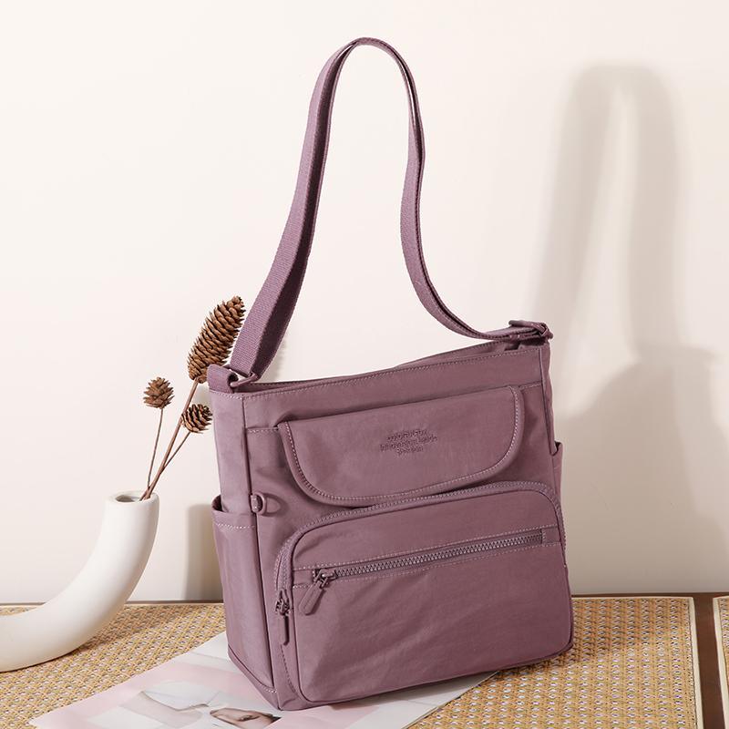 Stylish Crossbody Bag with Front Flap and Multiple Pockets for Everyday Use