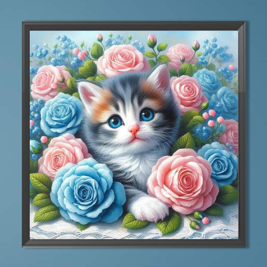 Animal Series Diamond Art Kits for Home Wall Decor Round Full Drill Dimond Art Paintings Diamond Dots Gem Art 15.75 X15.75 In