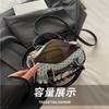Sweet Bow Girls Crossbody Pillow Bags Versatile Vintage Plaid Ladies Shoulder Bag Lightweight Portable Women Handbag Purse