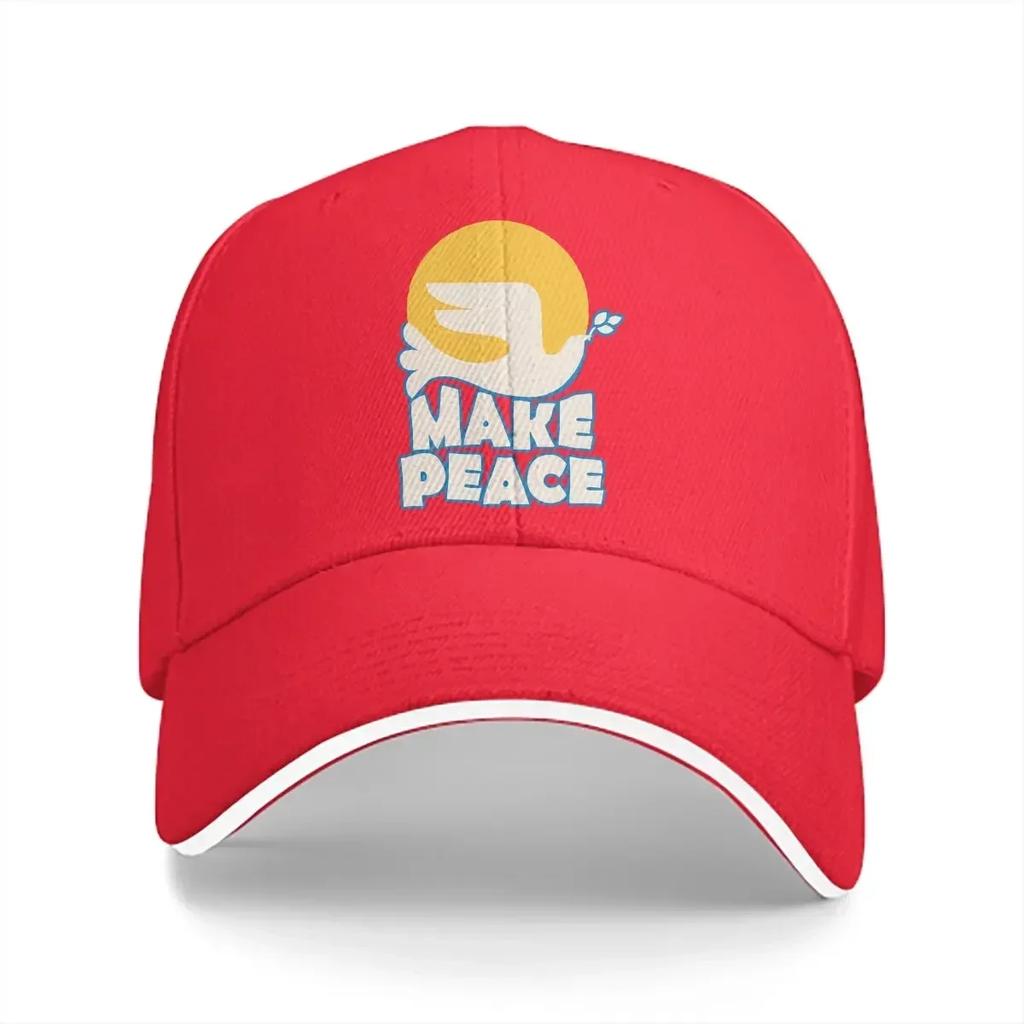 Typography Baseball Cap Unisex Hats Visor Protection Snapback Peace Dove Gifts Caps