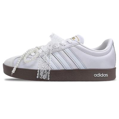 Neo VL Court 2.0 Lightweight Breathable Lightweight And Breathable Low Top Skateboard Shoes Women's White ID6015(Team1248- )