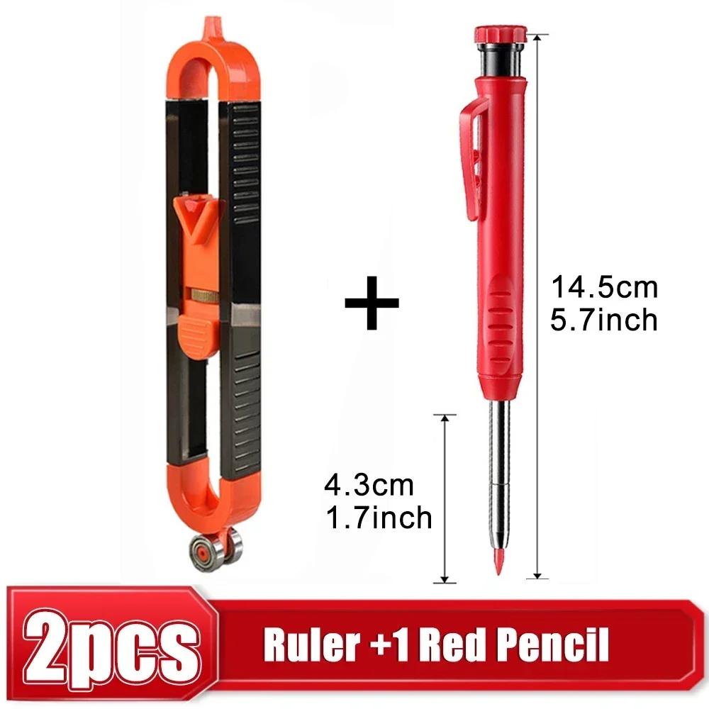 Measuring tool contour scribing ruler contour lock, precision woodworking instrument, adjustable locking contour copier