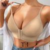 Wire-Free Plus Size Bra: Seamless, Anti-Sagging, Side Support, Smooth Front-Opening