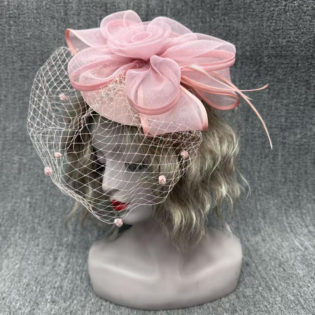 French bridal top hat shooting styling headgear European and American photo hat women's hair accessories top hat