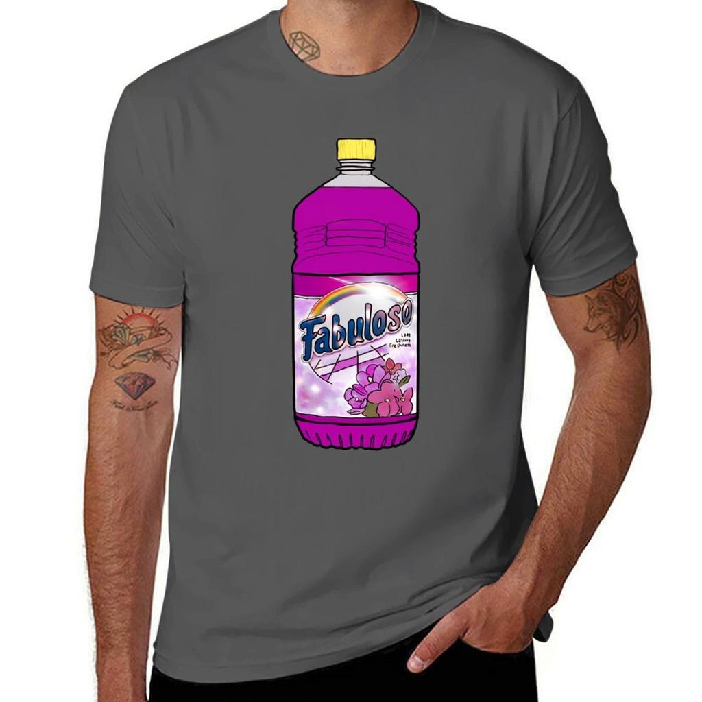 Pink Fabuloso Sticker Design Tshirt Breathable Travel Tshirt