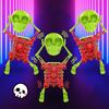Dancing Skeleton Toy 3D Swinging Wind Up Skeleton Skeleton Statue for Desk Decoration and Stress Relief Halloween Party Favors