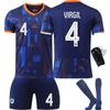 Dutchman's European Cup Football Uniform No. 4 10 11 21 Adult Children's Suit Jersey