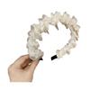 Faux Pearl Headband Retro Style Twist Ribbon Women Hair Hoop