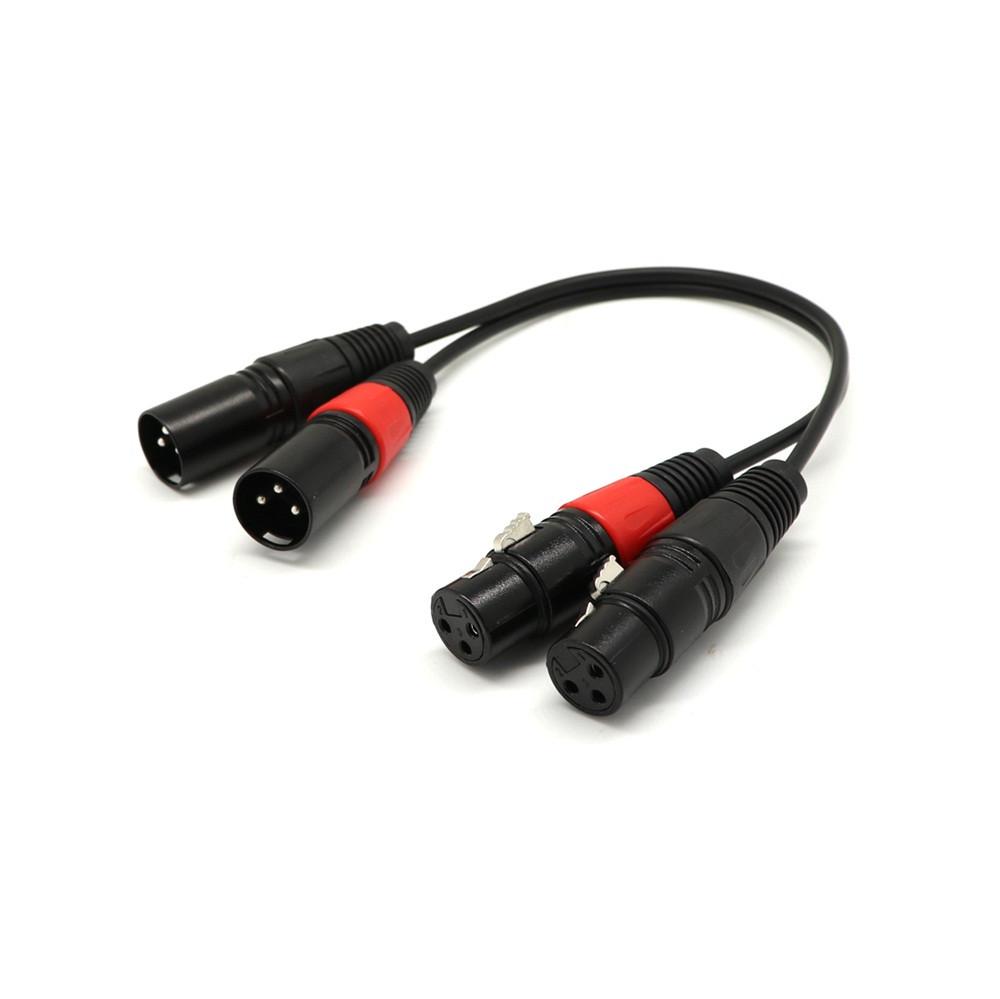XLR Male To Female Microphone Cable, Balanced Twin, Shielded Audio