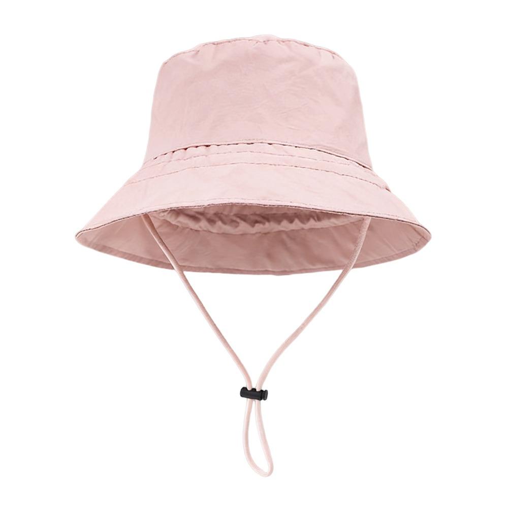 

Waterproof Sun Hat Anti-UV Panama Hat Eye-Catching Basin Hat Hiking рожевий