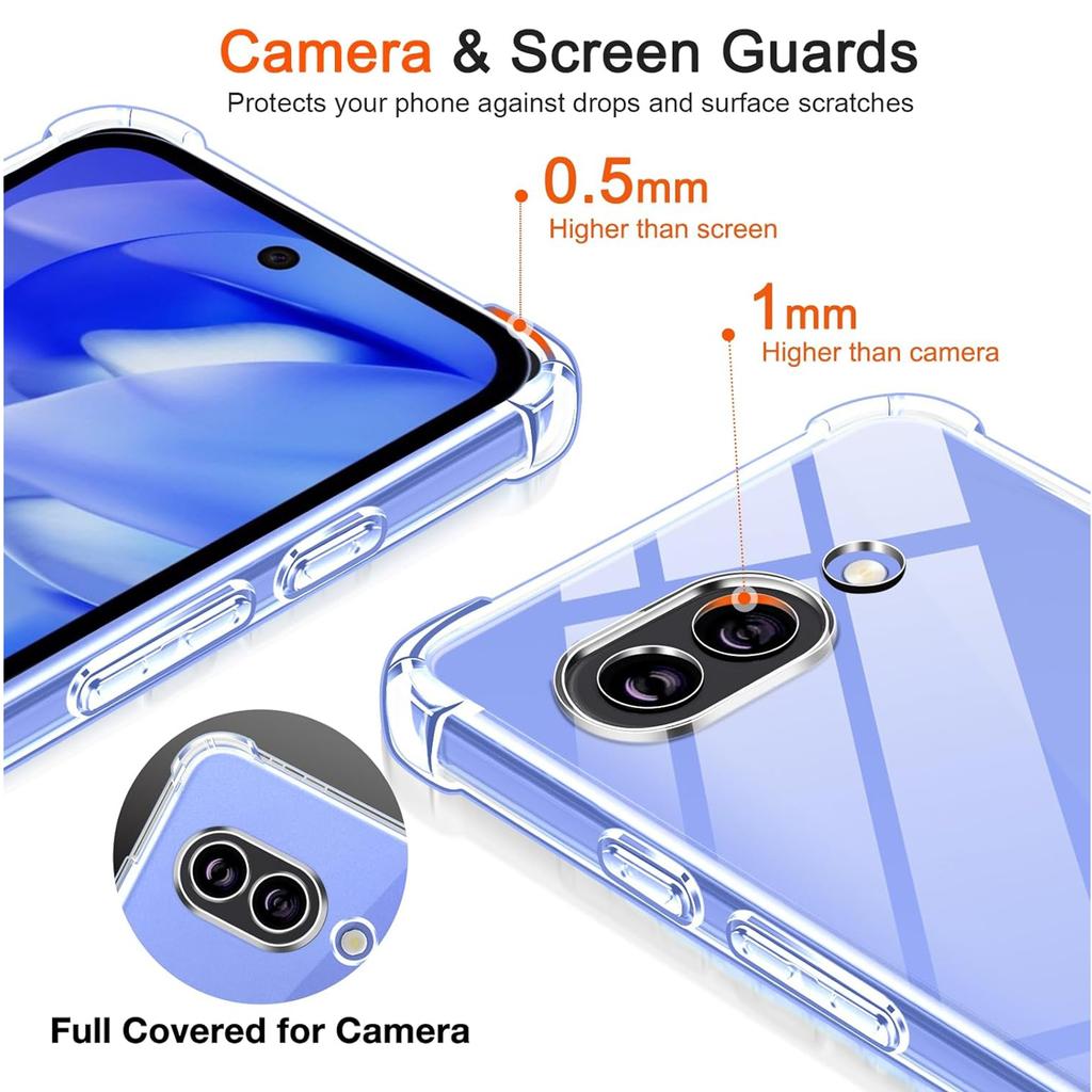 Shockproof Airbag TPU Case for Google Pixel 10 Pro 9A 9 Pro XL Protective Cover Transparent Capa Fundas Coque
