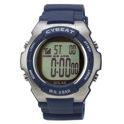 J-AXIS Men's SRC04-BL (Sun Flame) Round Watch Navy Digital