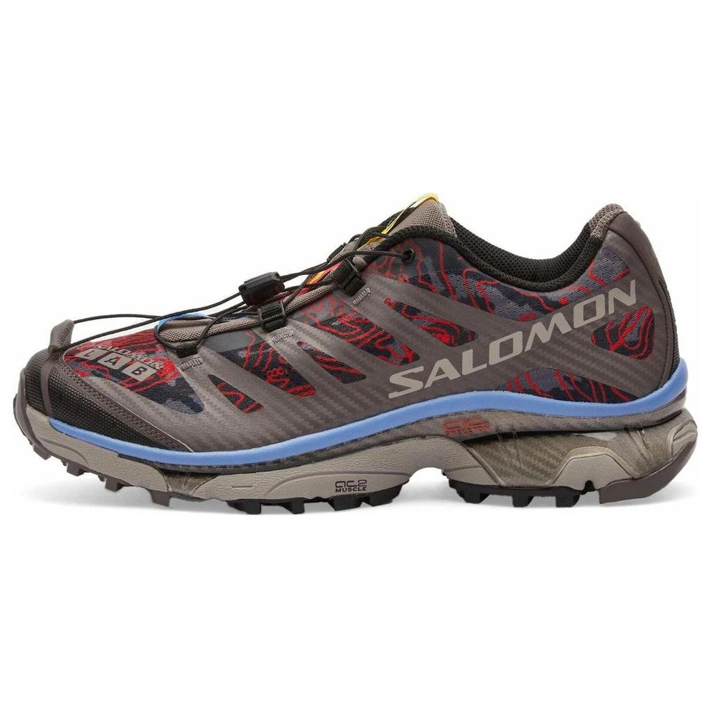SALOMON Xt-4 Topography Pack Non-Slip Low-Top Outdoor Functional Shoes Unisex Shoes Brown Red 473155