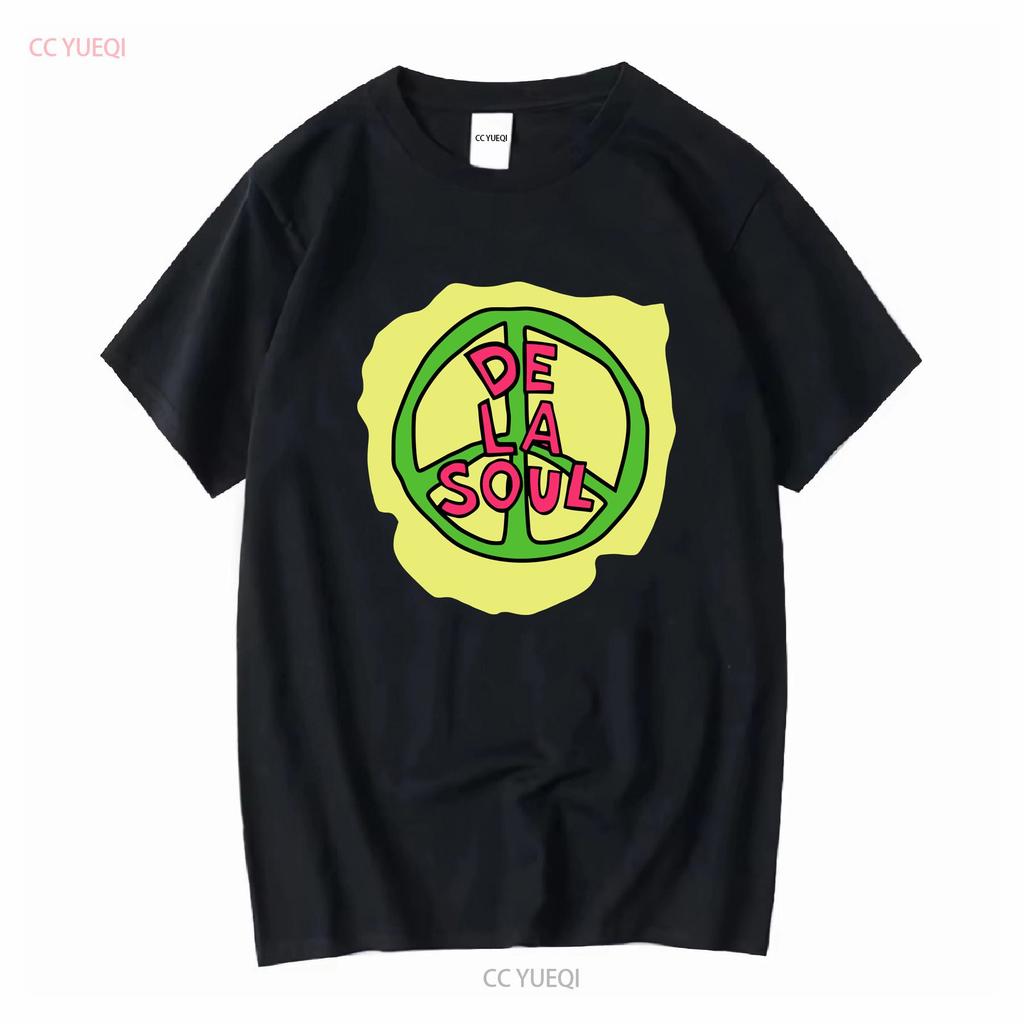 Rare Vintage De La Soul T Shirt Peace Rap White All Size Long Or Short Sleeves Vintage Washed Stylish Casual Graphic
