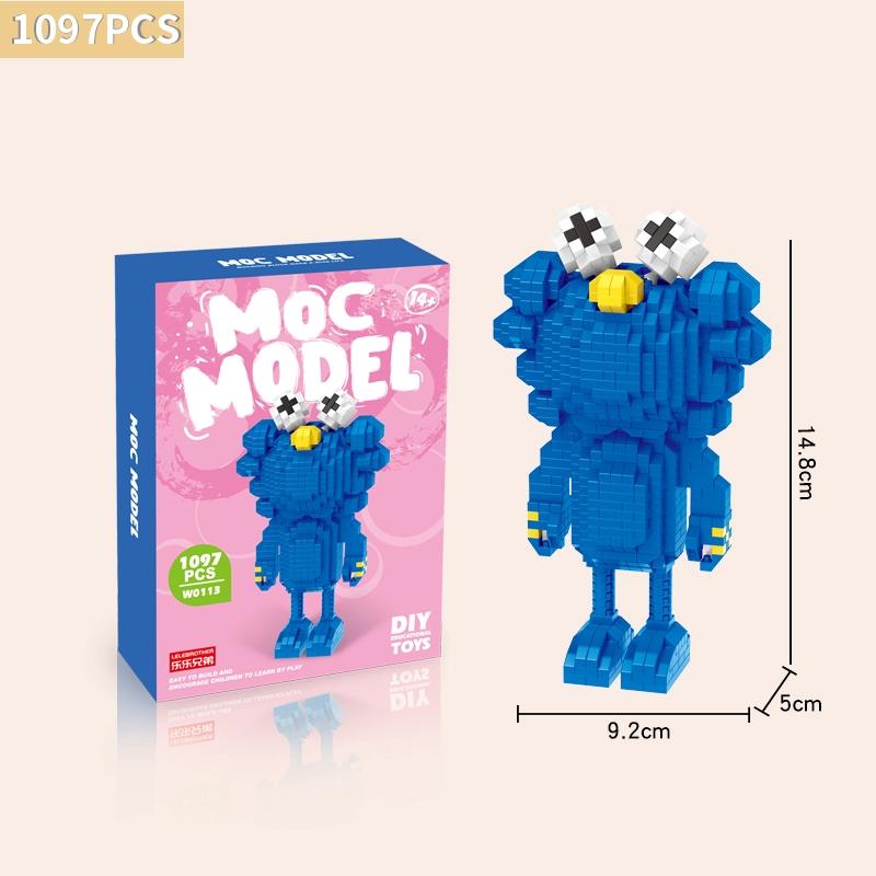 [Spot] micro diamond building blocks small particles assembled adult three-dimensional high difficulty cartoon model birthday gift toy set