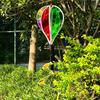 Giant Size Hot Air Balloon Spinners Rainbow Colors Color-changing Film Wind Spinners Striped Tie Dye Plastic Material