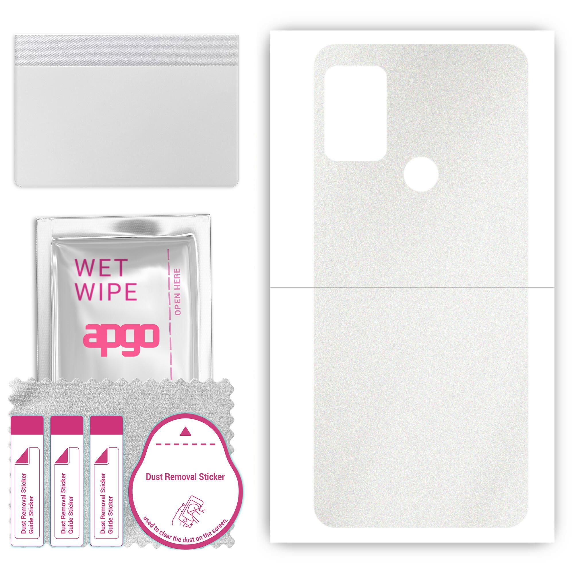 

apgo Protective Skin Sticker for the back compatible with Lenovo K13, Wrap Film, Foil, Vinyl - Pattern Matte Transparent