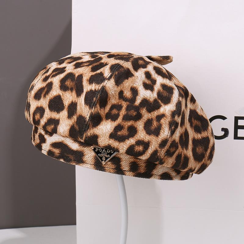 Autumn and Winter Fashion Plush Beret Children Show Their Faces Small Painter Hat Versatile Big Head Circumference Newsboy Hat