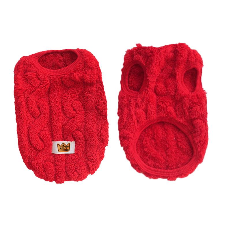 Vestiti in peluche per animali domestici: Carino Gilet in Pile Double-Face per Cani e Gatti - Extra Caldo e Resistente al Freddo per Autunno e Inverno