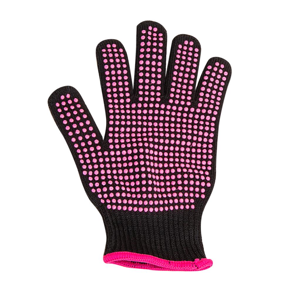 Heat Resistant Gloves Hair Styling Mitts with Silicone Bumps Thermal Hair Styling Gloves Multifunction Hair Styling Supplies