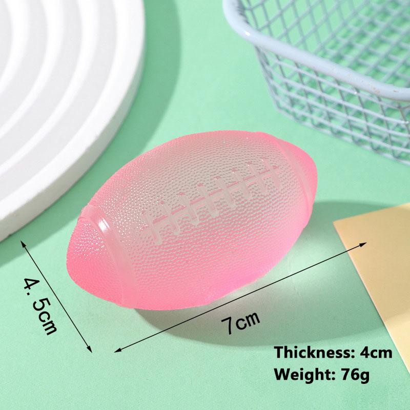 Squishy Rugby Football Fidgets Toy Squeeze Toy Decompression Ball Sports Ball Slow Rising Office Desk Fidget Toy Hand Exercise